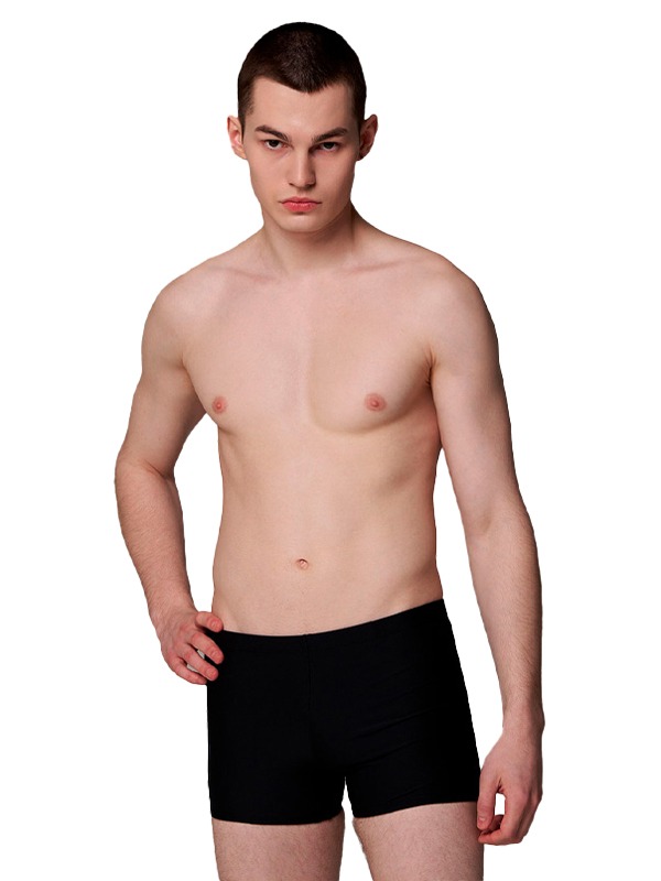 랠리 솔리드 사각 탄탄이 [블랙] 남자 실내수영복 OSMQ709 BLK