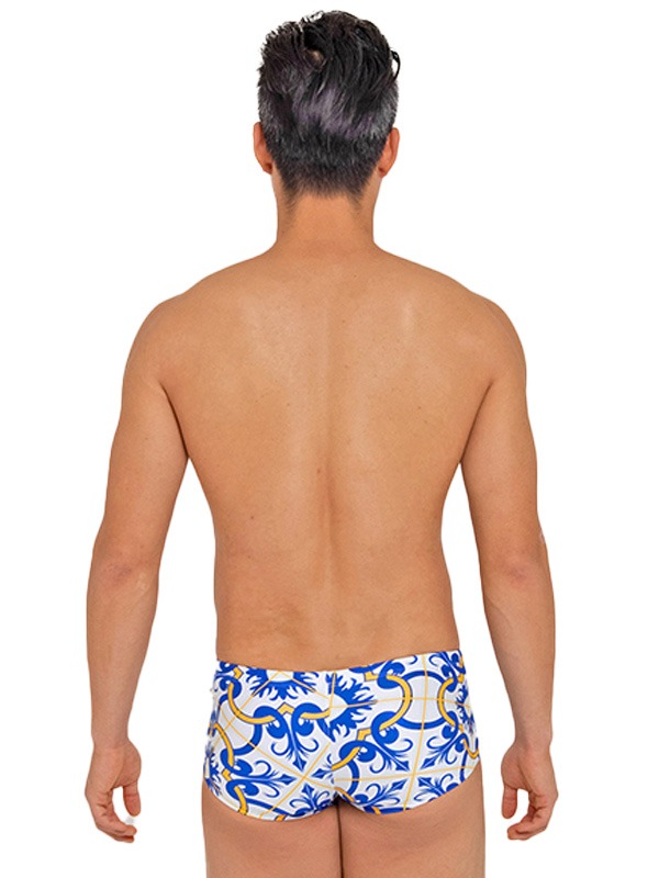 센티 모로칸블루 숏사각 [블루] 남자 실내수영복 MSP-21461 BL